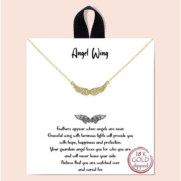 Angel Wing necklace - gold
