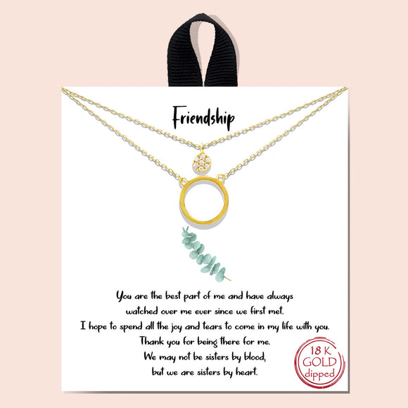 Friendship necklace - gold