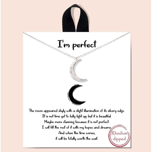 I'm perfect necklace - silver
