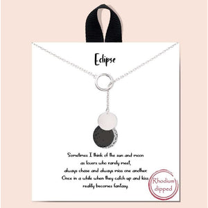 Eclipse necklace - silver
