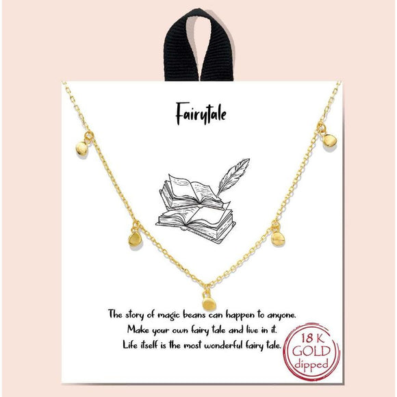 Fairytale necklace - gold