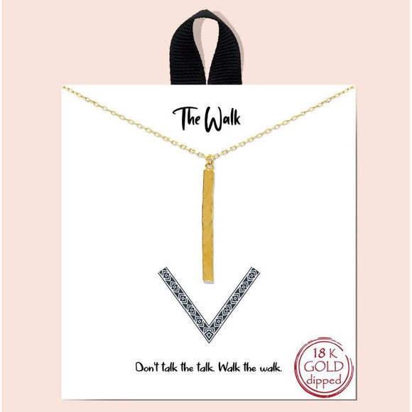 The Walk necklace - gold