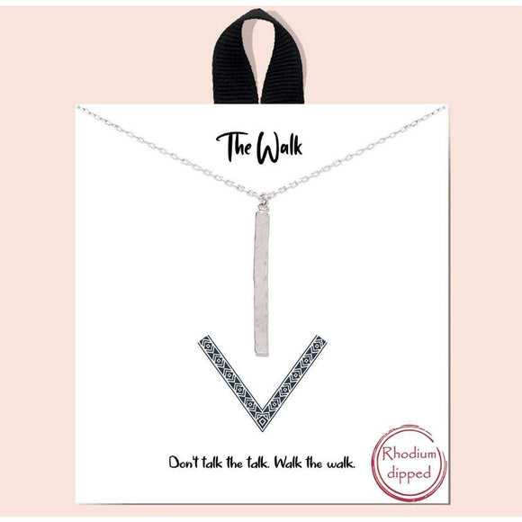 The Walk necklace - silver