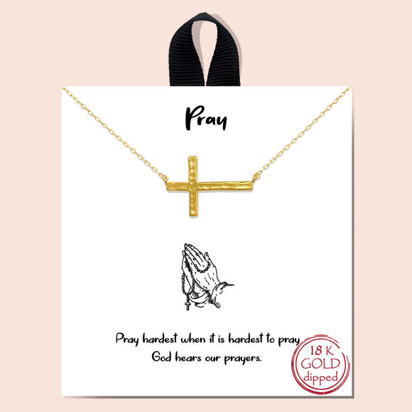 Pray necklace - gold