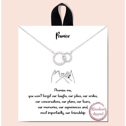 Promise necklace - silver