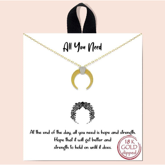 All You Need necklace - gold