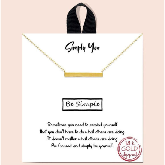 Simply You necklace - gold
