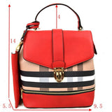 Monogram backpack - red