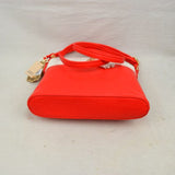 Colorblock tassel crossbody - red white