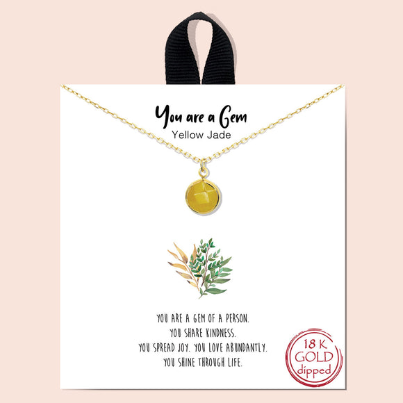 You are a Gem - Yellow Jade