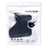 Cotton mask with breathing valve - mustard