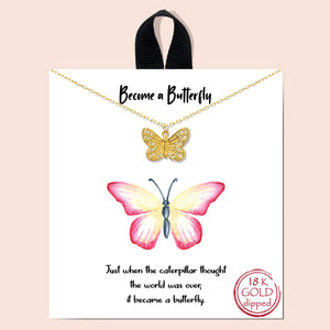 Become a Butterfly - gold