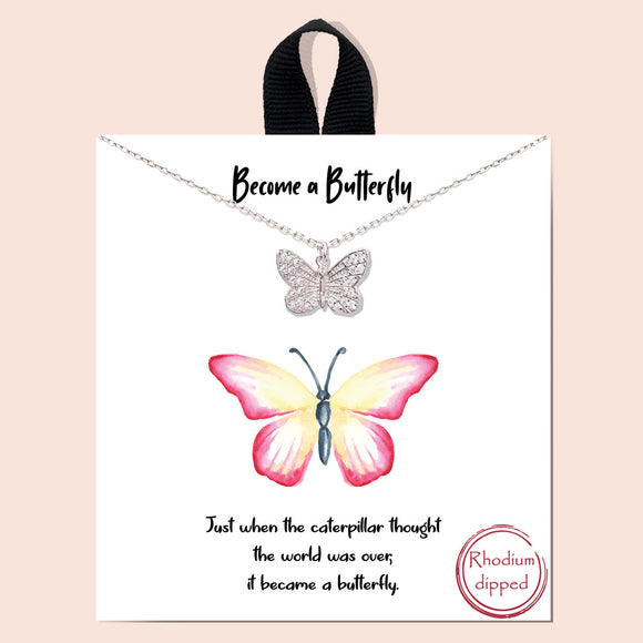 Become a Butterfly - silver