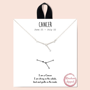 Zodiac - Cancer 6/21-7/22 - silver