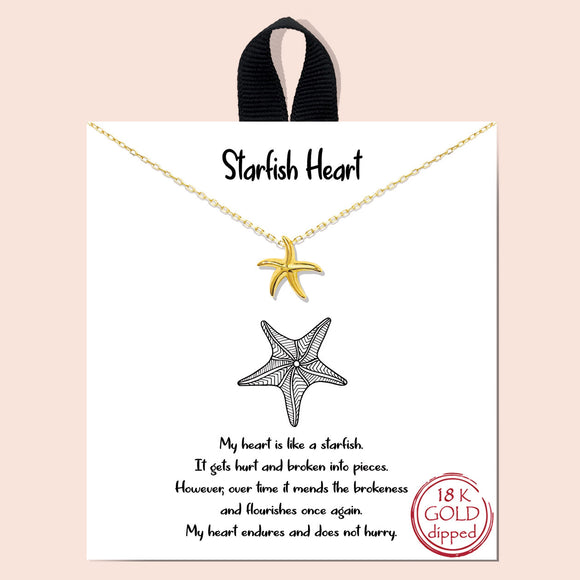 Starfish Heart - gold