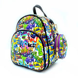 Mini graffiti backpack - multi