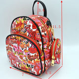 Mini graffiti backpack - red