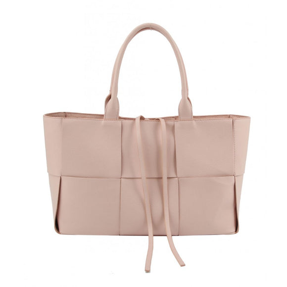 Fashion weaving bag - blush