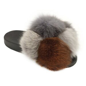 Fur slipper - multi 2