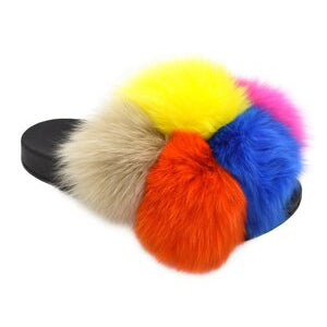 Fur slipper - multi 5