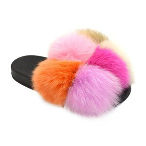 Fur slipper - multi 6