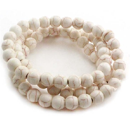 Faux stone bracelet - Natural