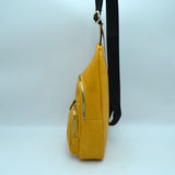 Leather sling pack - mustard