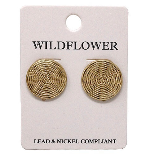 Round earring - gold