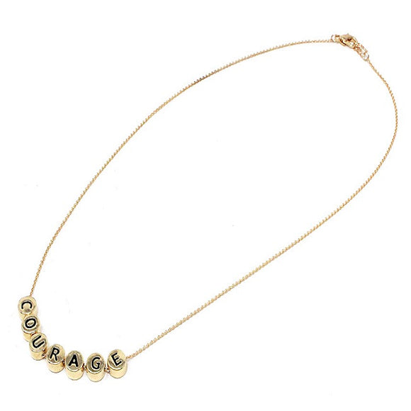 Courage necklace - gold