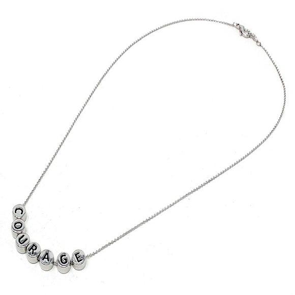 Courage necklace - silver
