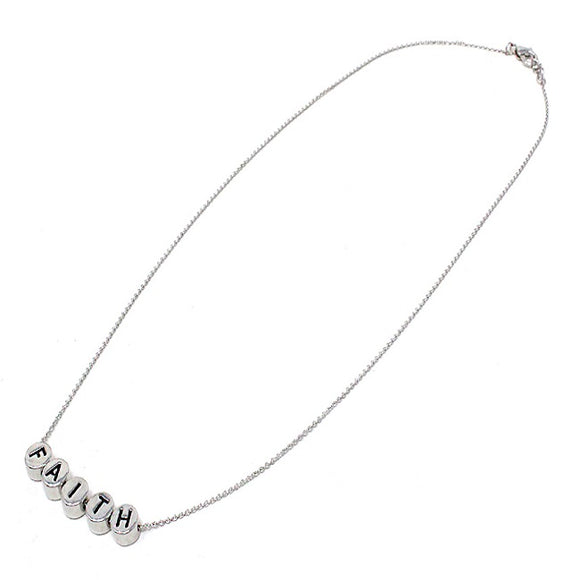 Faith necklace - silver