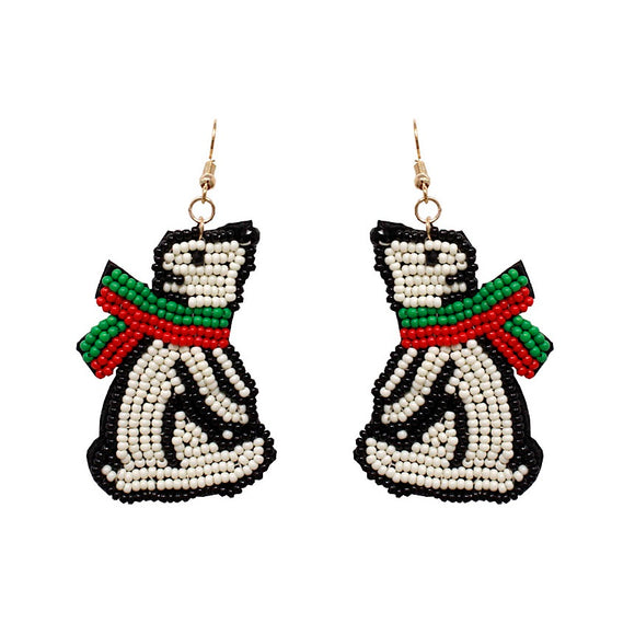 [12PC] Christmas Polar Bear earring