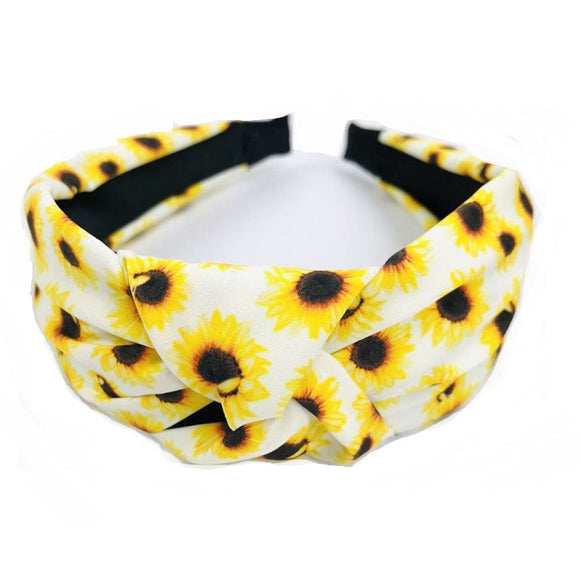 [ 6PC SET ] Knotted w/ Sunflower headband