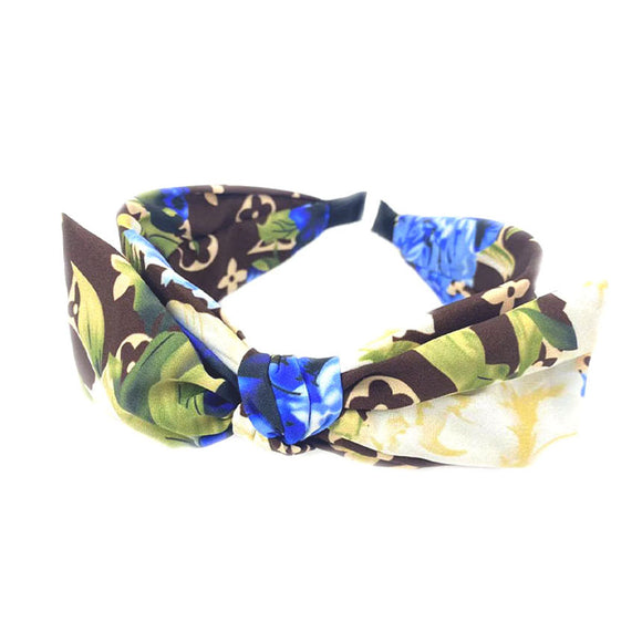 [ 6PC SET ] Flower inspired ribbon - multi blue