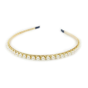 [ 6PC SET ] Chain w/ pearl thin headband