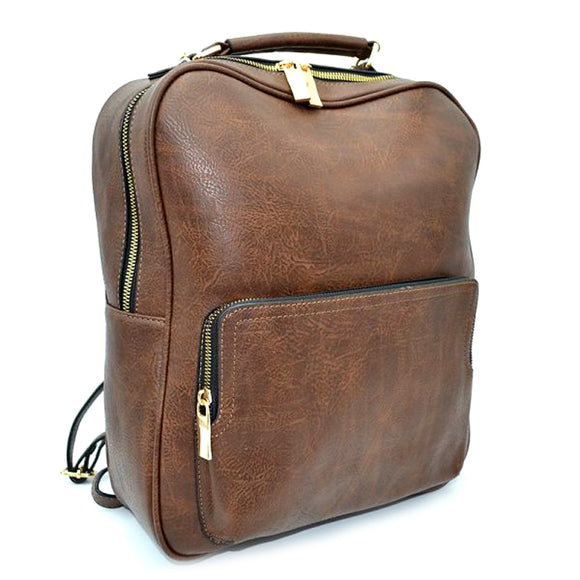 Convertible backpack - coffee