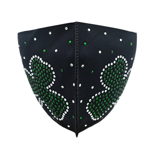 Clover polyester mask - green
