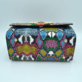Graffiti & queen bee satchel with wallet - multi 3