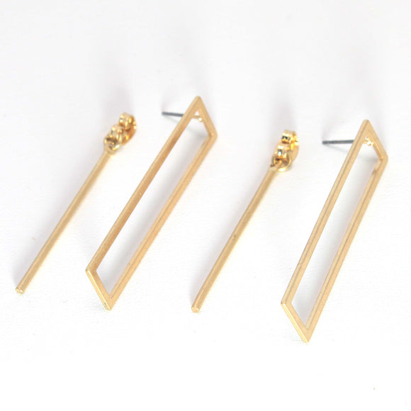 FRONT & BACK EARRING - Pink Vanilla