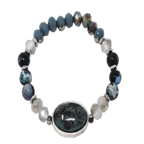 SEMI PRECIOUS BRACELET - BLUE