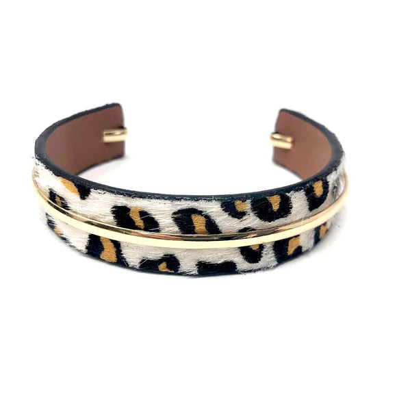 [ 6 PCS ] Snow Leopard cuff bracelet