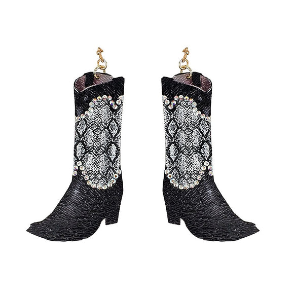 [12PC] Western boots -snake skin