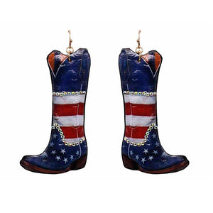 [12PC] Western boots -American flag