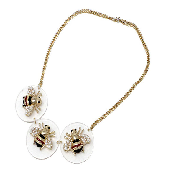 Insect Bee necklace set