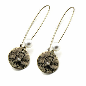Mississippi State earring - gold