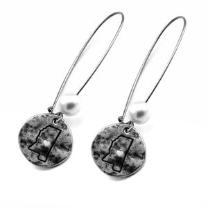 Mississippi State earring - silver