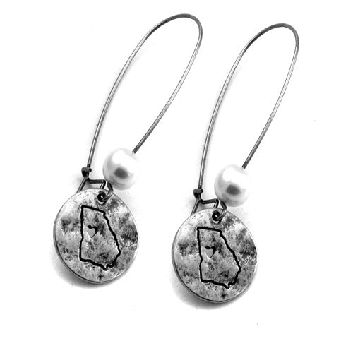 Georgia State earring - silver
