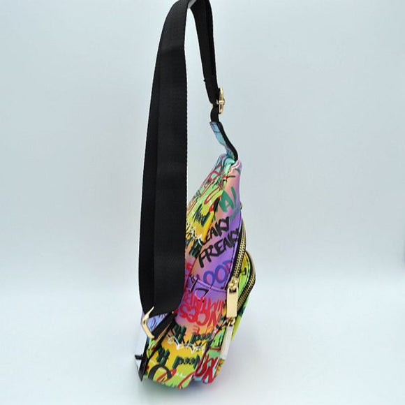 Graffiti sling bag - multi 1