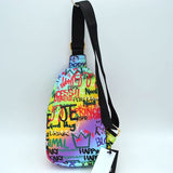 Graffiti sling bag - multi 1