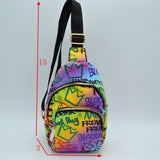 Graffiti sling bag - multi 4